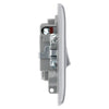 BG Nexus Brushed Steel 13A Switched Spur NBS50 with 25mm Steel Back Box