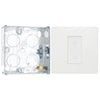 BG Evolve Pearlescent White 1 Gang 200W Trailing Edge Master Touch Dimmer PCDCLTDM1W with 25mm Steel Back Box