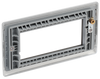 NBSEMR4 Back - The Euro Module range from British General combines plates and interchangeable modules so you can configure your own bespoke switches and sockets.