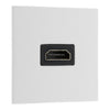 BG Part M Single HDMI Socket Graphite - White Insert