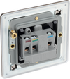 FBN29B Back - This 5A round pin socket from British General can be used to connect low power appliances and can be used to connect lamps to a lighting circuit.