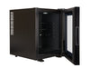 Corby Eton 35L Glass Door Minibar in Black & Black - UK Plug