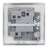 BG Nexus Brushed Steel 13A Switched Fused Connection Unit & Surface Pattress Back Box