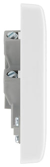 BG 855 Moulded Round Edge | White | 13A Flex Outlet Unswitched Fused Connection Unit