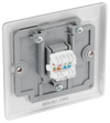 NBSRJ451 Back - This RJ45 ethernet socket from British General uses an IDC terminal connection and is ideal for home and office providing a networking outlet with ID window for identification.