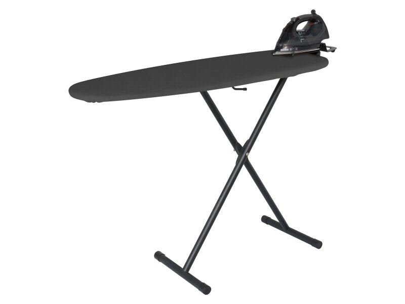 Corby Oxford Ironing Centre in Dark Grey with Sherwood 2000W Steam Iron - UK Plug