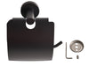 Corby Harrogate Toilet Roll Holder with Cover in Black