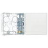 BG Evolve Pearlescent White Intermediate Edge to Edge Rocker Switch PCDCL13EW with 35mm Steel Back Box