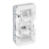 BG RRLTPC Polished Chrome 20 Amp Double Pole Appliance Grid Switch Labelled Lights