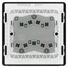 BG Evolve Matt Grey 3 Gang 20A 16AX 2 Way Light Switch PCDMG43B with 35mm Steel Back Box