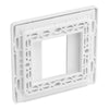 BG Evolve Pearlescent White 20AX 2 Way Emergency Lighting Test Key Switch - Key Included - White Insert