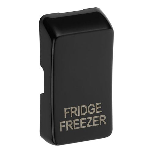 BG RRFFPCDB Evolve Grid Black 'FRIDGE FREEZER' Rocker