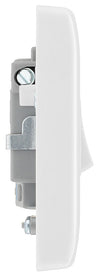 BG 853 Moulded Round Edge | White | 13A 2 Pole Flex Outlet Neon Switched Fused Connection Unit