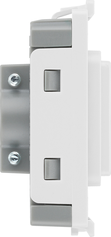 BG RFLEX Nexus Grid White 10mm Flex Outlet Module