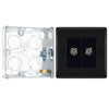 BG Nexus Matt Black Diplex TV/FM Socket NFB66 with 25mm Steel Back Box