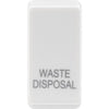 BG RRWDISW Nexus Grid | White | 'WASTE DISPOSAL' Rocker