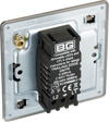 FBN81 Back - This trailing edge single dimmer switch from British General allows you to control your light levels and set the mood. The intelligent electronic circuit monitors the connected load and provides a soft-start with protection against thermal, current and voltage overload.