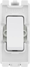 BG RPCDW12 Evolve Grid White 20A 20AX 2 Way 1 Pole Switch Module