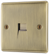  NABBTS1 Front - This secondary telephone socket from British General uses a screw terminal connection and should be used for an additional telephone point which feeds from the master telephone socket.