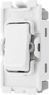 BG RPCDW13 Evolve Grid White 20A 20AX Intermediate 1 Pole Switch Module