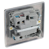 BG Nexus Antique Brass 13A Switched Fused Connection Unit NAB50 with 25mm Steel Back Box