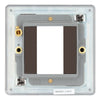 BG Flatplate Screwless Black Nickel 20AX 2 Way Emergency Lighting Test Key Switch - Key Included - Grey Insert