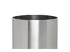 Corby Thornton Single Layer Waste Bin in Brushed Steel, 9L