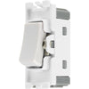 BG R14 Nexus Grid White 20A 20AX 1 Way 1 Pole Retractive PRESS Switch Module