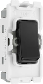 BG RPCDB12 Evolve Grid Black 20A 20AX 2 Way 1 Pole Switch Module