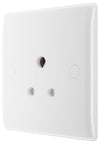 BG 829 Moulded Round Edge | White | 1 Gang 5A Unswitched Round Pin Socket