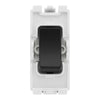 BG Evolve Black Chrome 3 Gang Light Switch 1x Dual Mode LED Dimmer 2x 2 Way Custom Switch