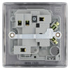 BG Nexus Black Nickel 13A Switched Spur with Neon NBN52 and 25mm Steel Back Box
