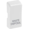 BG RRWDISW Nexus Grid | White | 'WASTE DISPOSAL' Rocker