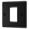 BG Nexus Metal Matt Black 20AX 2 Way Emergency Lighting Test Key Switch - Key Included - White Insert