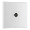 BG 960 Moulded Square Edge | White | 1 Gang Co-Axial TV Socket Outlet