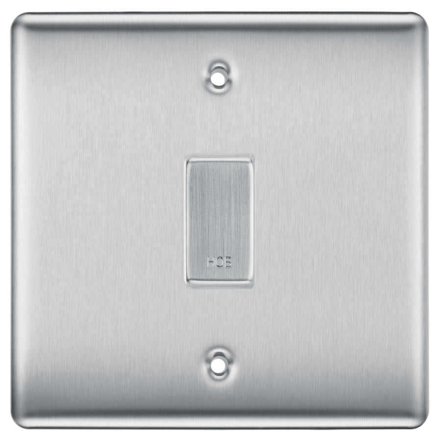Engraved Utilities Switch BG Brushed Steel 1 Gang Engraved Appliance Grid Switch Custom Labelled ...