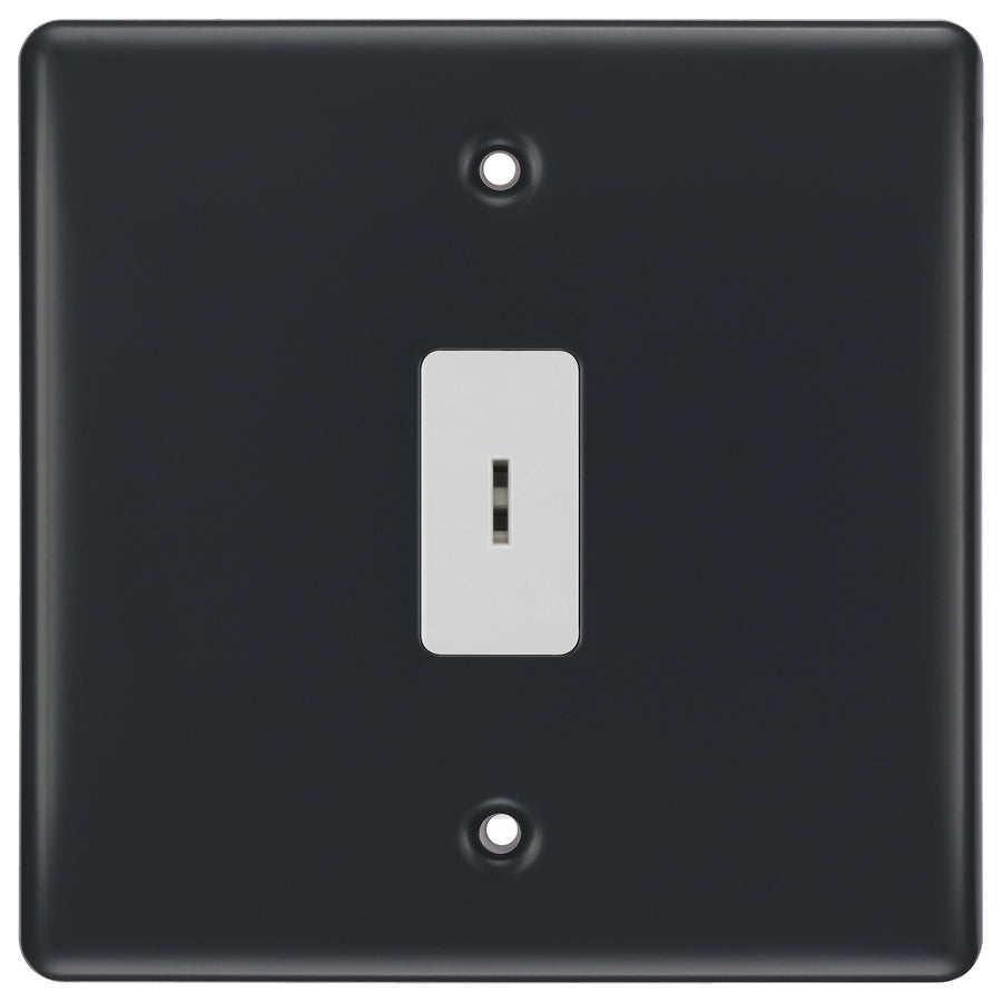 BG Part M 1 Gang 2 Way Single Pole Secret Key Grid Switch