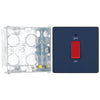 BG Evolve Matt Blue 45A DP Single Plate + Neon PCDDB74B with 35mm Steel Back Box
