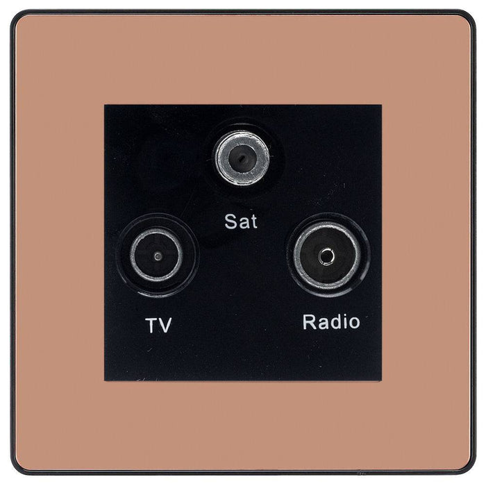 BG Evolve Polished Copper TV/FM/SAT Socket PCDCPTRIB