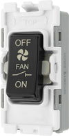 BG RPCDB15 Evolve Grid Black 10A 3 Pole Fan Isolator Switch Module