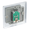 BG Nexus Polished Chrome 1 Gang Co-Axial Socket NPC60 with 35mm Steel Back Box