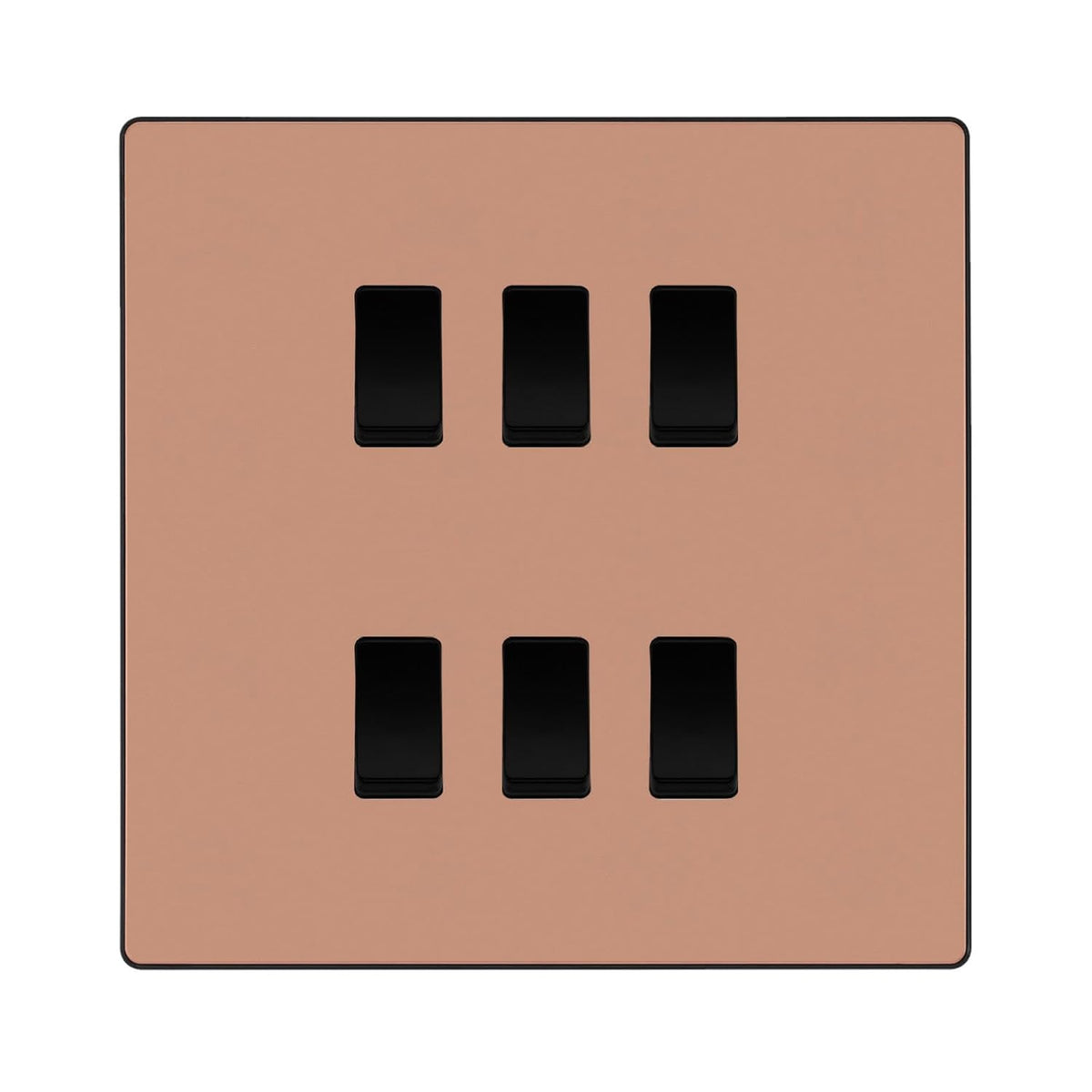 BG Evolve Polished Copper 6 Gang Intermediate Custom Grid...– The ...