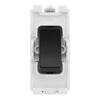 BG Evolve Satin Brass 3 Gang Switch 1x Trailing Edge LED Dimmer 2x Intermediate Custom Grid Switch