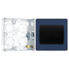 BG Evolve Matt Blue 1 Gang 20A 16AX 2 Way Wide Rocker Light Switch PCDDB12WB with 25mm Steel Back Box