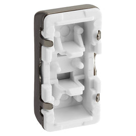 BG RRFDBN Black Nickel 20 Amp Double Pole Appliance Grid Switch Labelled Fridge