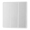 BG Evolve Brushed Steel 2 Way Triple Edge to Edge Rocker Switch PCDBS43EW with 35mm Steel Back Box