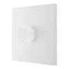 BG 981 Moulded Square Edge | White | 1 Gang 200W 2 Way Trailing Edge Dimmer Switch