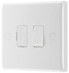 BG 851 Moulded Round Edge | White | 13A 2 Pole Flex Outlet Switched Fused Connection Unit