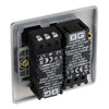 BG Nexus Antique Brass 200W 2 Way Double Trailing Edge Dimmer Switch NAB82 with 25mm Steel Back Box
