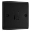 BG Nexus Matt Black 20A 16AX Intermediate Light Switch NFB13 with 35mm Steel Back Box